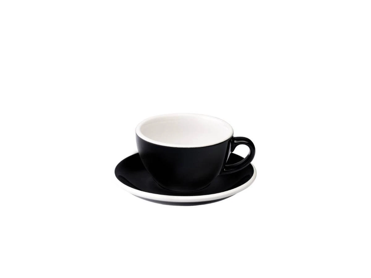 Loveramics | Egg 150ml Flat White Cup & Saucer(Loveramics egg 150ml flat white cup saucer) Loveramics | Egg 150ml Flat White Cup & Saucer(Loveramics Egg 150ml Flat White Cup Saucer) -Cafuné Boutique 150ml FlatWhite Black