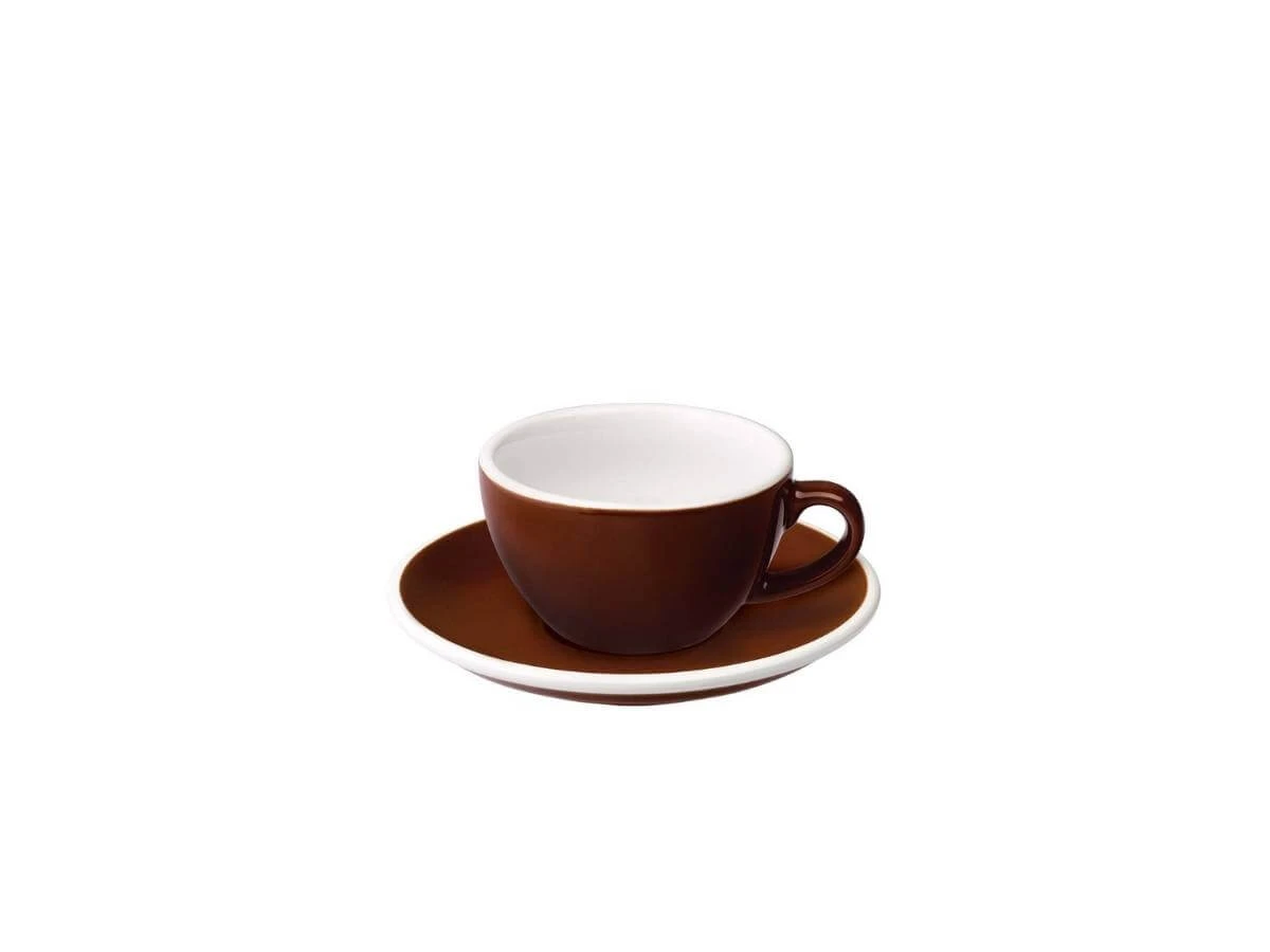 Loveramics | Egg 150ml Flat White Cup & Saucer(Loveramics egg 150ml flat white cup saucer) Loveramics | Egg 150ml Flat White Cup & Saucer(Loveramics Egg 150ml Flat White Cup Saucer) -Cafuné Boutique 150ml FlatWhite Brown