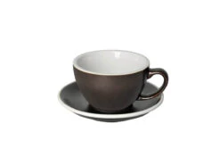 Loveramics | Egg 300ml Latte Cup & Saucer - Potters Colours(Loveramics Egg 300ml Latte Cup Saucer Potters Colours) -Cafuné Boutique 300ml Latte GunPowder
