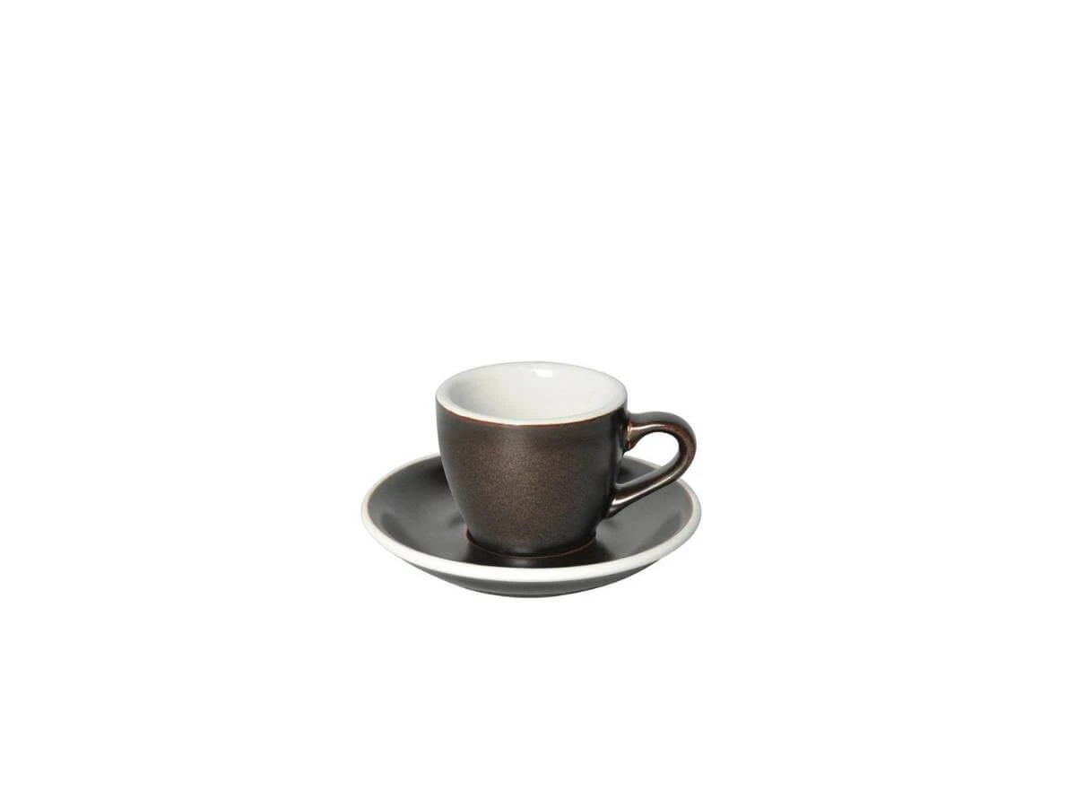 Loveramics | Egg 80ml Espresso Cup & Saucer - Potters Colours(Loveramics egg 80ml espresso cup saucer potters colours) Loveramics | Egg 80ml Espresso Cup & Saucer - Potters Colours(Loveramics Egg 80ml Espresso Cup Saucer Potters Colours) -Cafuné Boutique 80ml Espresso Gunpowder