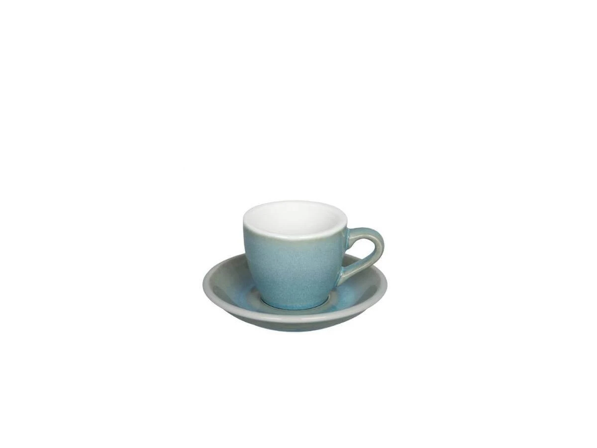 Loveramics | Egg 80ml Espresso Cup & Saucer - Potters Colours(Loveramics egg 80ml espresso cup saucer potters colours) Loveramics | Egg 80ml Espresso Cup & Saucer - Potters Colours(Loveramics Egg 80ml Espresso Cup Saucer Potters Colours) -Cafuné Boutique 80ml Espresso IceBlue