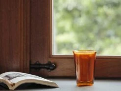 Kinto | Cast Amber Double Wall Glass(Kinto Cast Amber Double Wall Glass) 9 Kinto | Cast Amber Double Wall Glass(Kinto Cast Amber Double Wall Glass) -Cafuné Boutique Kinto cast amber double wall glass 290ml lifestyle2