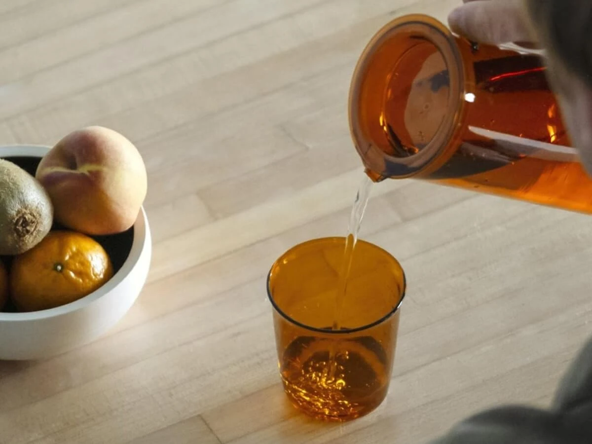 Kinto | Cast Amber Glass(Kinto cast amber) Kinto | Cast Amber Glass(Kinto Cast Amber) -Cafuné Boutique Kinto cast amber glass 180ml lifestyle