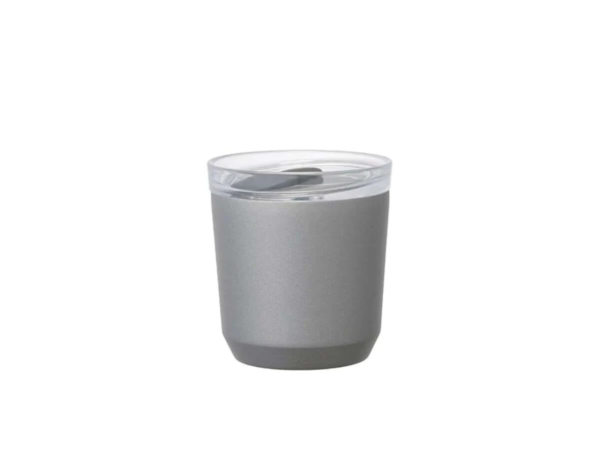 Kinto | To Go Tumbler (with plug) - Silver(Kinto to go tumbler silver) Kinto | To Go Tumbler (with Plug) - Silver(Kinto To Go Tumbler Silver) -Cafuné Boutique Kinto to go tumbler with plug 240ml silver