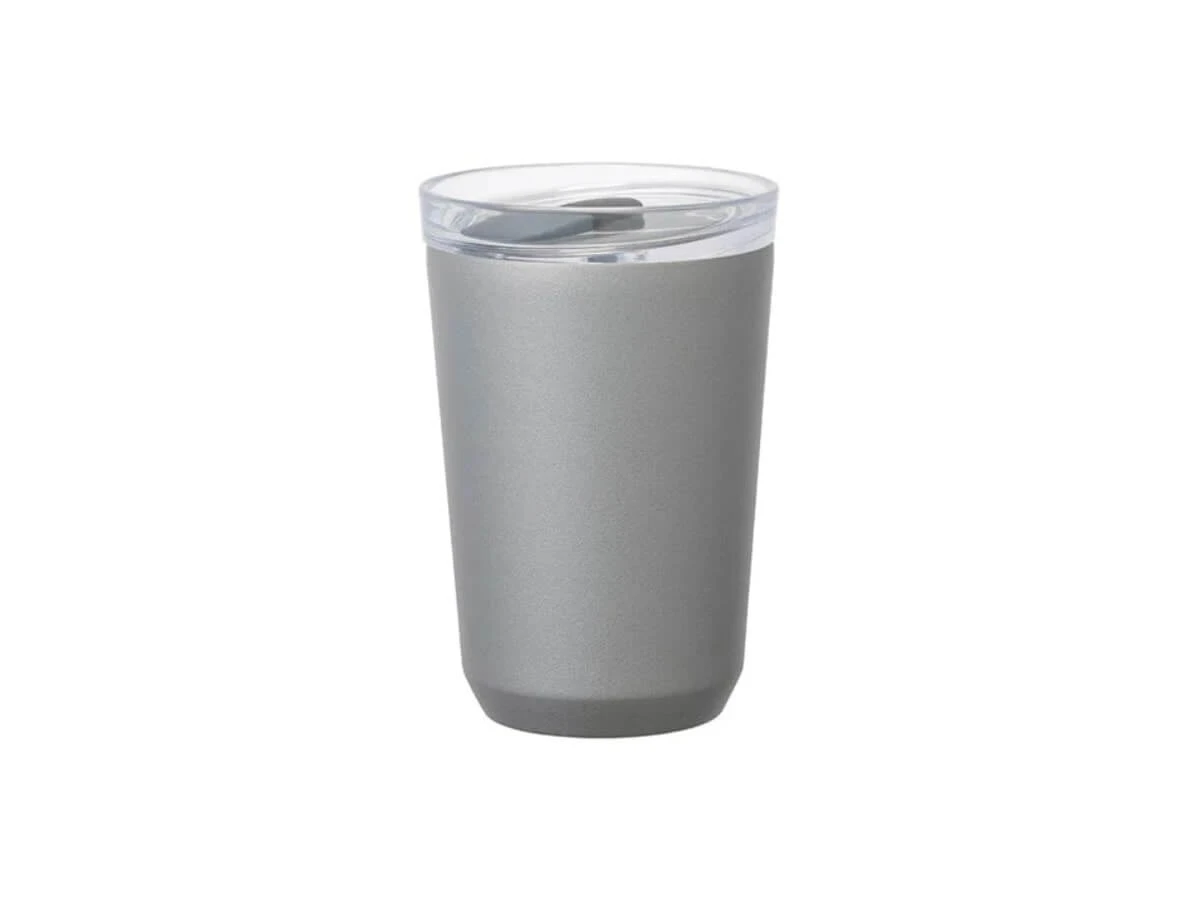 Kinto | To Go Tumbler (with plug) - Silver(Kinto to go tumbler silver) Kinto | To Go Tumbler (with Plug) - Silver(Kinto To Go Tumbler Silver) -Cafuné Boutique Kinto to go tumbler with plug 360ml silver