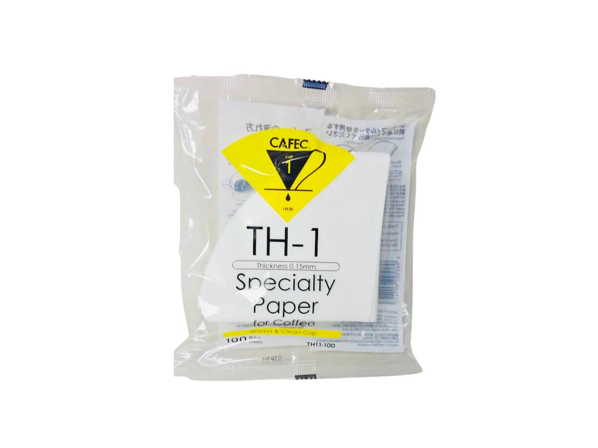 CAFEC | TH-1 Specialty Coffee Paper Filters (100pk)(Cafec th 1 specialty coffee paper filters 100pk) CAFEC | TH-1 Specialty Coffee Paper Filters (100pk)(Cafec Th 1 Specialty Coffee Paper Filters 100pk) -Cafuné Boutique cafec TH1 coffee paper filters 1 cup