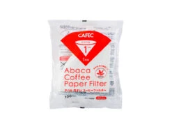 CAFEC | Abaca Conical Coffee Paper Filters (100pk)(Cafec Abaca Conical Paper Filters 100pk) -Cafuné Boutique cafec abaca paper filter 1 cup white
