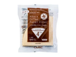 CAFEC | Abaca Conical Coffee Paper Filters (100pk)(Cafec Abaca Conical Paper Filters 100pk) -Cafuné Boutique cafec abaca paper filter 4 cup brown
