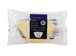 CAFEC | Abaca Trapezoid Coffee Paper Filters (100pk)(Cafec Abaca Trapezoid Paper Filters 100pk) -Cafuné Boutique cafec abaca trapezoid coffee paper filter 102 brown