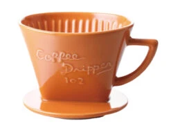 CAFEC | Porcelain Trapezoid Dripper - 102 (3-5 Cup)(Cafec Porcelain Trapezoid Dripper 102 3 5 Cup) -Cafuné Boutique cafec arita ware trapezoid dripper orange 102 6b0c3808 f37f 4a47 8f83 d1e876867b87