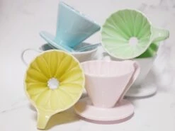 CAFEC | Porcelain Flower Dripper - 2-4 Cup(Cafec Porcelain Flower Dripper 2 4 Cup) 2 CAFEC | Porcelain Flower Dripper - 2-4 Cup(Cafec Porcelain Flower Dripper 2 4 Cup) -Cafuné Boutique cafec flower dripper lifestyle 1