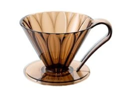 CAFEC | Tritan Flower Dripper - 2-4 Cup(Cafec Tritan Flower Dripper) -Cafuné Boutique cafec tritan flower dripper 4 cup clear pink brown