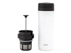 Espro | P1 Travel Coffee Press - Chalk White(Espro P1 Travel Press Chalk White) 2 Espro | P1 Travel Coffee Press - Chalk White(Espro P1 Travel Press Chalk White) -Cafuné Boutique espro p1 travel press matte white 3