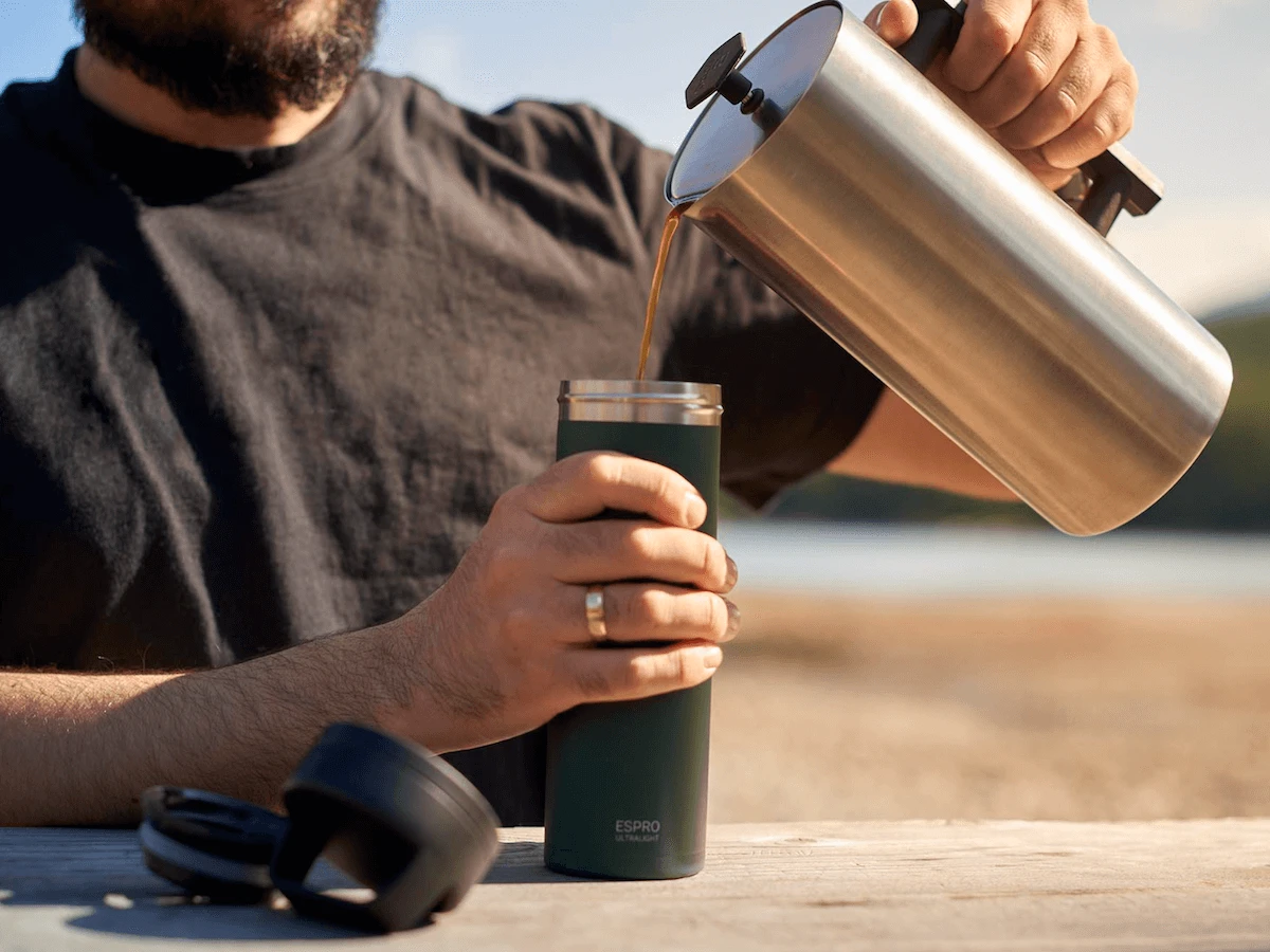 Espro | P6 Coffee Press - Brushed Stainless(Espro p6 press brushed stainless) Espro | P6 Coffee Press - Brushed Stainless(Espro P6 Press Brushed Stainless) -Cafuné Boutique espro p6 press brushed stainless lifestyle 1