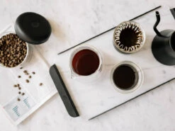 Fellow | Atmos Vacuum Canister - Clear Glass(Fellow Atmos Vacuum Canister Glass) -Cafuné Boutique fellow atmos vacuum coffee canister glass lifestyle 1