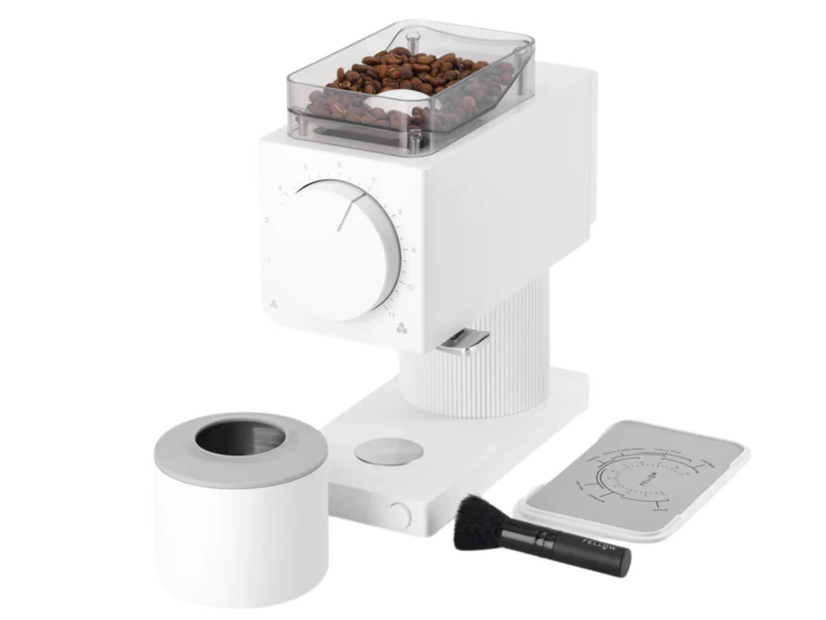 Fellow | Ode Brew Grinder (Gen 2)(Fellow ode brew grinder gen 2) Fellow | Ode Brew Grinder (Gen 2)(Fellow Ode Brew Grinder Gen 2) -Cafuné Boutique fellow ode brew grinder gen 2 white 1