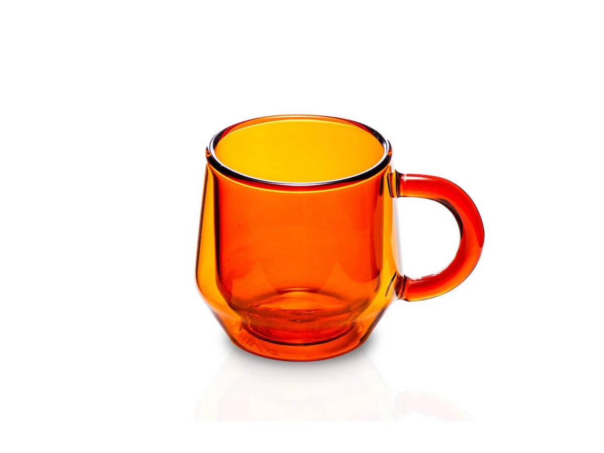 Hearth | Double Wall Glass - 6oz - 2pcs(Hearth double wall glass 6oz 2pcs) Hearth | Double Wall Glass - 6oz - 2pcs(Hearth Double Wall Glass 6oz 2pcs) -Cafuné Boutique hearth double walled glass amber 6oz angled