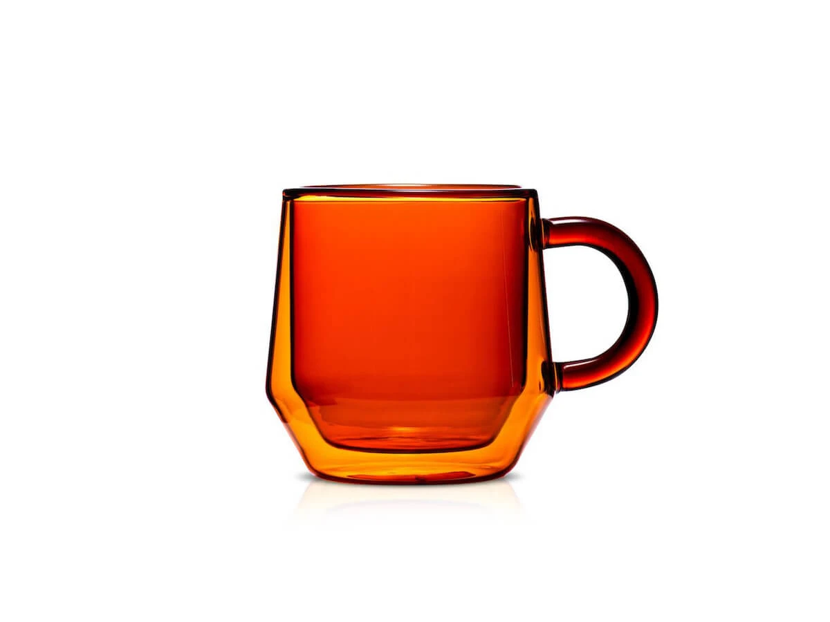 Hearth | Double Wall Glass - 6oz - 2pcs(Hearth double wall glass 6oz 2pcs) Hearth | Double Wall Glass - 6oz - 2pcs(Hearth Double Wall Glass 6oz 2pcs) -Cafuné Boutique hearth double walled glass amber 6oz