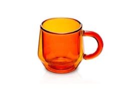 Hearth | Double Wall Glass - 8oz - 2pcs(Hearth Double Wall Glass 8oz 2pcs) -Cafuné Boutique hearth double walled glass amber 8oz angled