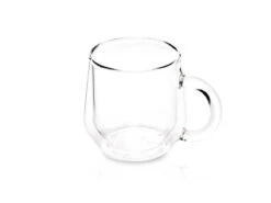 Hearth | Double Wall Glass - 8oz - 2pcs(Hearth Double Wall Glass 8oz 2pcs) -Cafuné Boutique hearth double walled glass clear 8oz angled