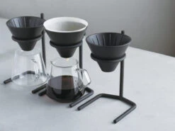 Kinto | Slow Coffee Style Brewer Stand - Black(Kinto Slow Coffee Style Brewer Stand Black) -Cafuné Boutique kinto slow coffee style specialty 04 brewer stand lifestyle trio 1