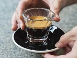 Loveramics | Twisted Glass - Clear(Loveramics Twisted Glass Clear) -Cafuné Boutique loveramics twisted glass espresso lifestyle 2