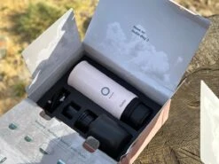 OutIn | Nano Portable Electric Espresso Machine - Rose Quartz (Limited Edition)(Outin Nano Portable Electric Espresso Machine Rose Quartz Limited Edition) -Cafuné Boutique outin nano portable espresso machine bcfr rose quartz lifestyle 1